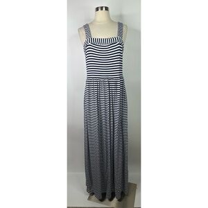 LOFT Striped Strap Sleeveless Maxi Dress